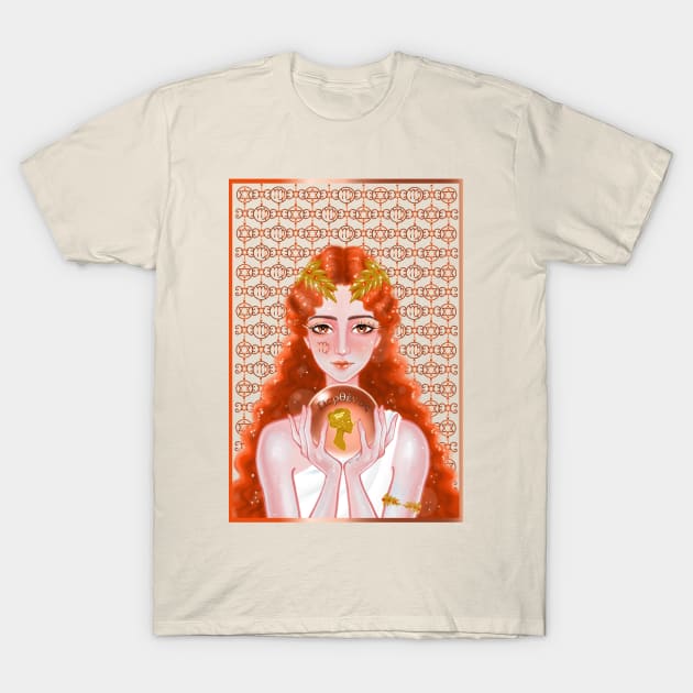 Virgo Carnelian T-Shirt by amadeuxway